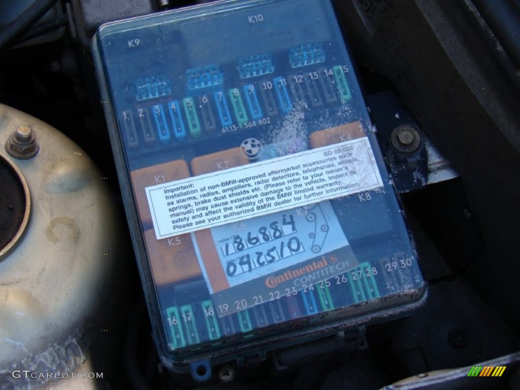 1991 BMW 3 Series 325i M Technic Convertible Engine bay fuse box. Photo #57152092