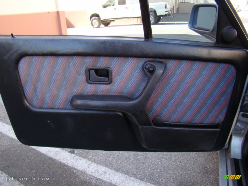 1991 BMW 3 Series 325i M Technic Convertible Black Door Panel Photo #57152113