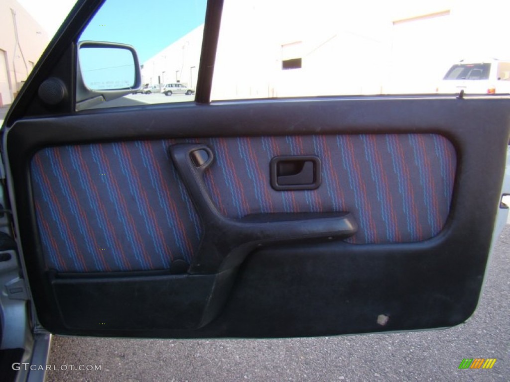 1991 BMW 3 Series 325i M Technic Convertible Black Door Panel Photo #57152131