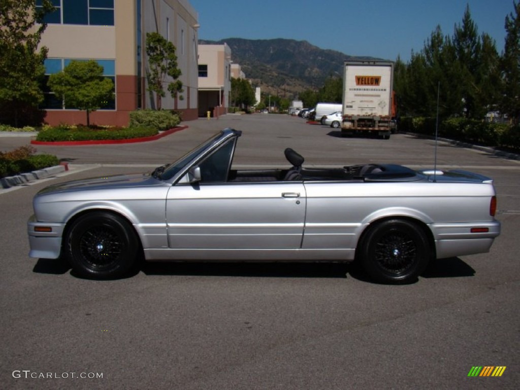 1991 3 Series 325i M Technic Convertible - Sterling Silver Metallic / Black photo #36