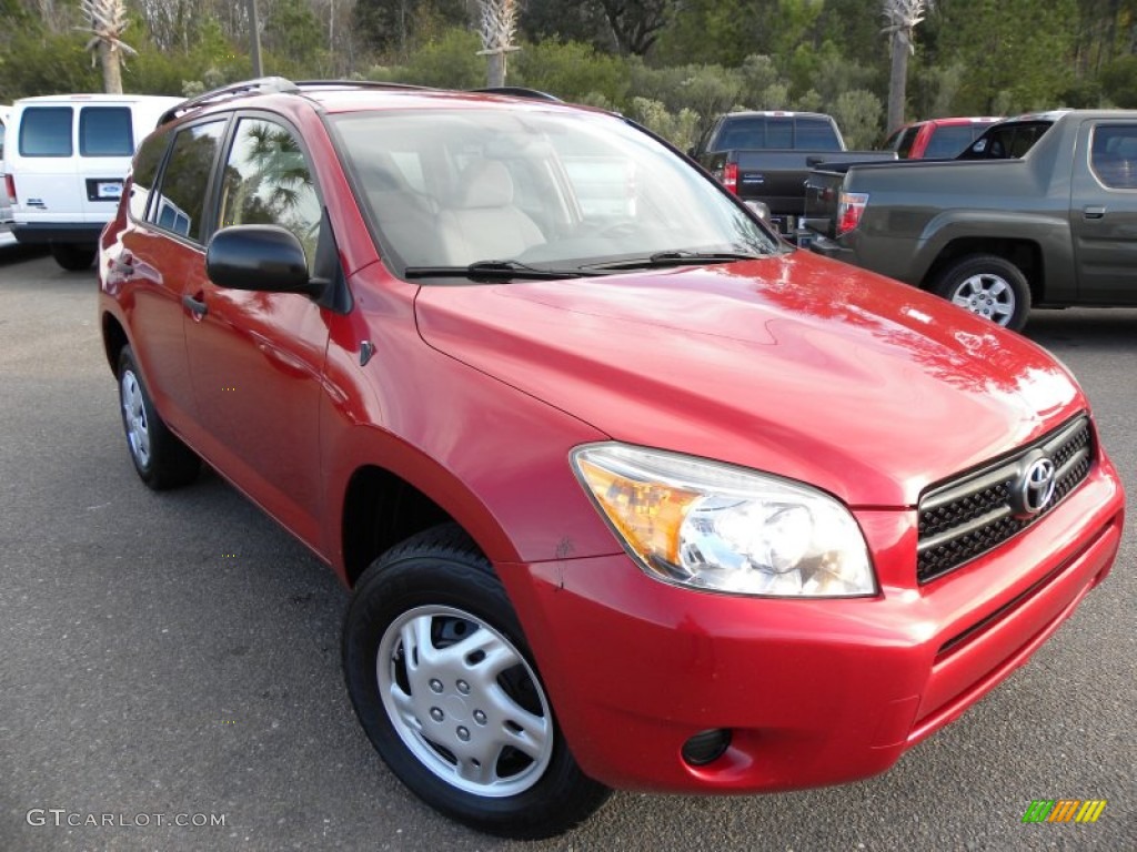 2007 RAV4 I4 - Barcelona Red Pearl / Taupe photo #1