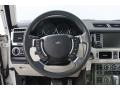Ivory/Jet Black 2009 Land Rover Range Rover Supercharged Steering Wheel