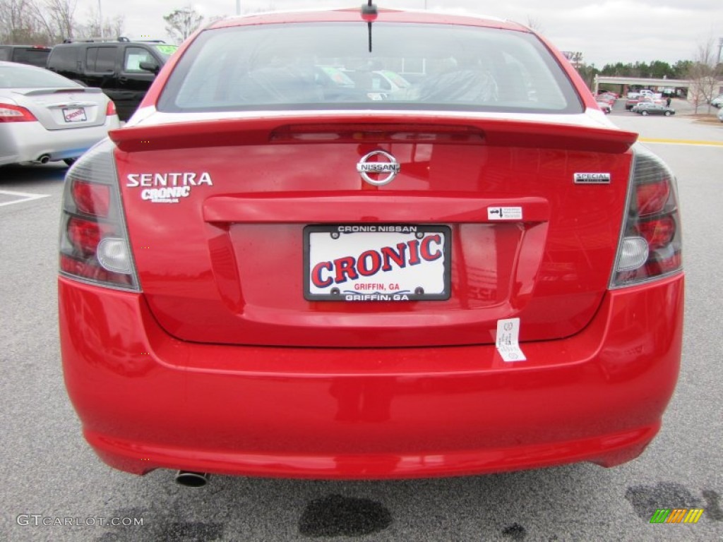 2012 Sentra 2.0 SR Special Edition - Red Alert / Charcoal photo #4