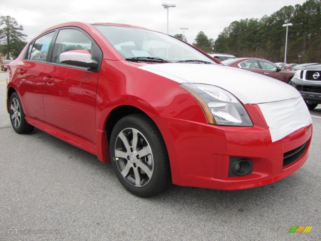 2012 Sentra 2.0 SR Special Edition - Red Alert / Charcoal photo #7
