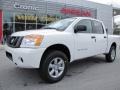 Blizzard White - Titan S Crew Cab 4x4 Photo No. 1