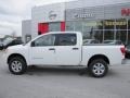 2012 Blizzard White Nissan Titan S Crew Cab 4x4  photo #2