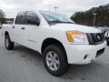 2012 Blizzard White Nissan Titan S Crew Cab 4x4  photo #7