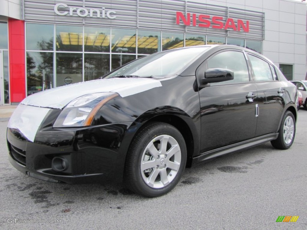 2012 Sentra 2.0 SR - Super Black / Charcoal photo #1