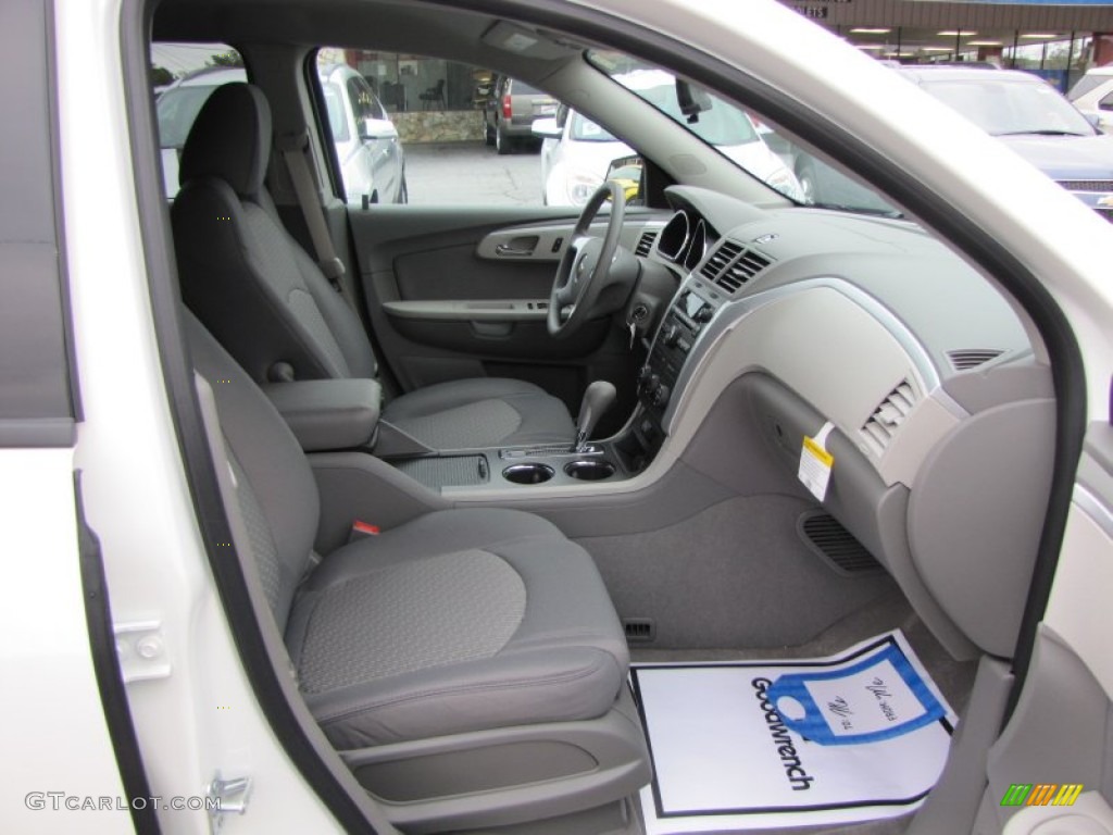 Dark Gray/Light Gray Interior 2012 Chevrolet Traverse LS Photo #57158896