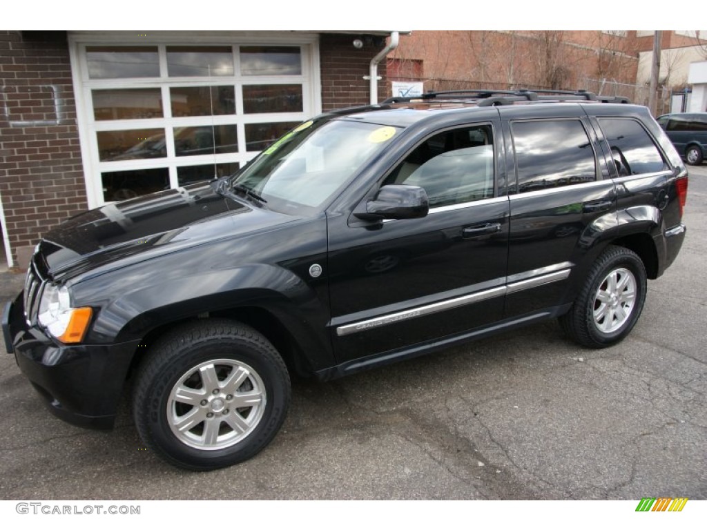 2008 Grand Cherokee Limited 4x4 - Black / Dark Slate Gray/Light Graystone photo #1