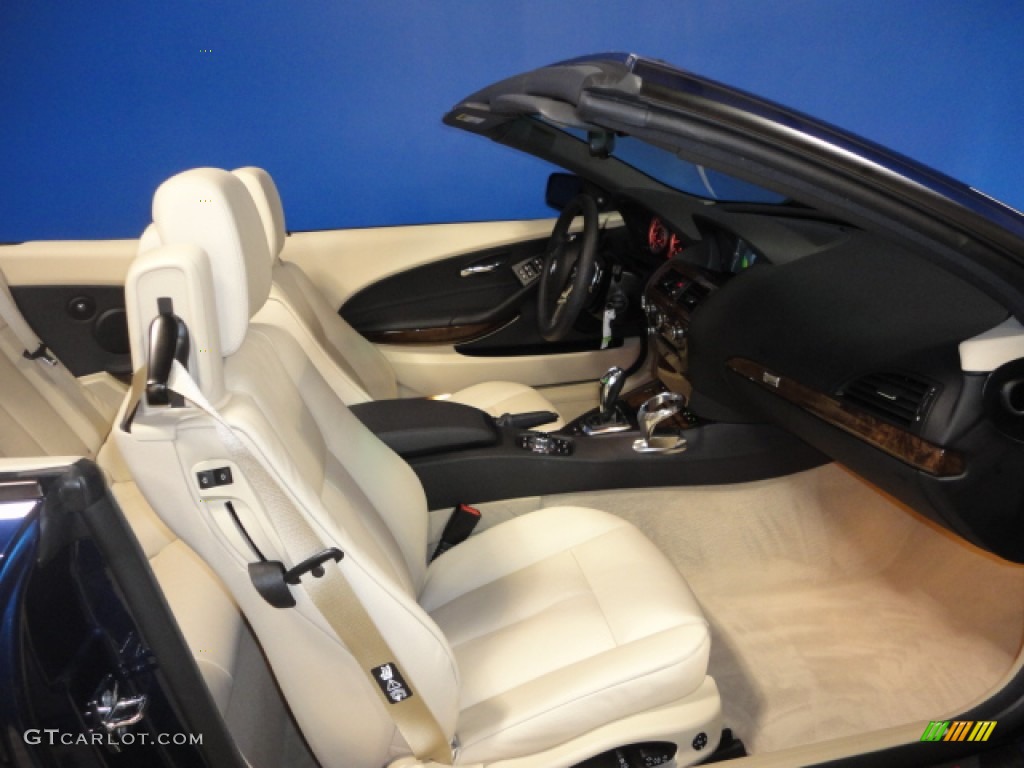 Cream Beige Interior 2010 BMW 6 Series 650i Convertible Photo #57160340