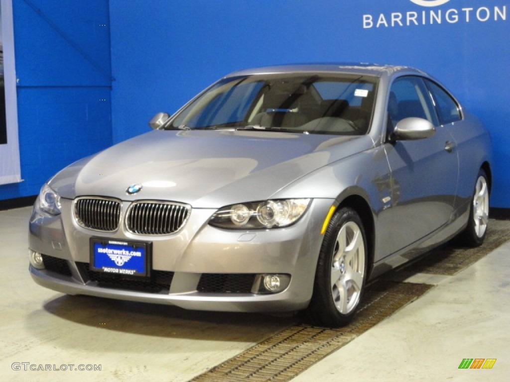 2009 3 Series 328xi Coupe - Space Grey Metallic / Black photo #4