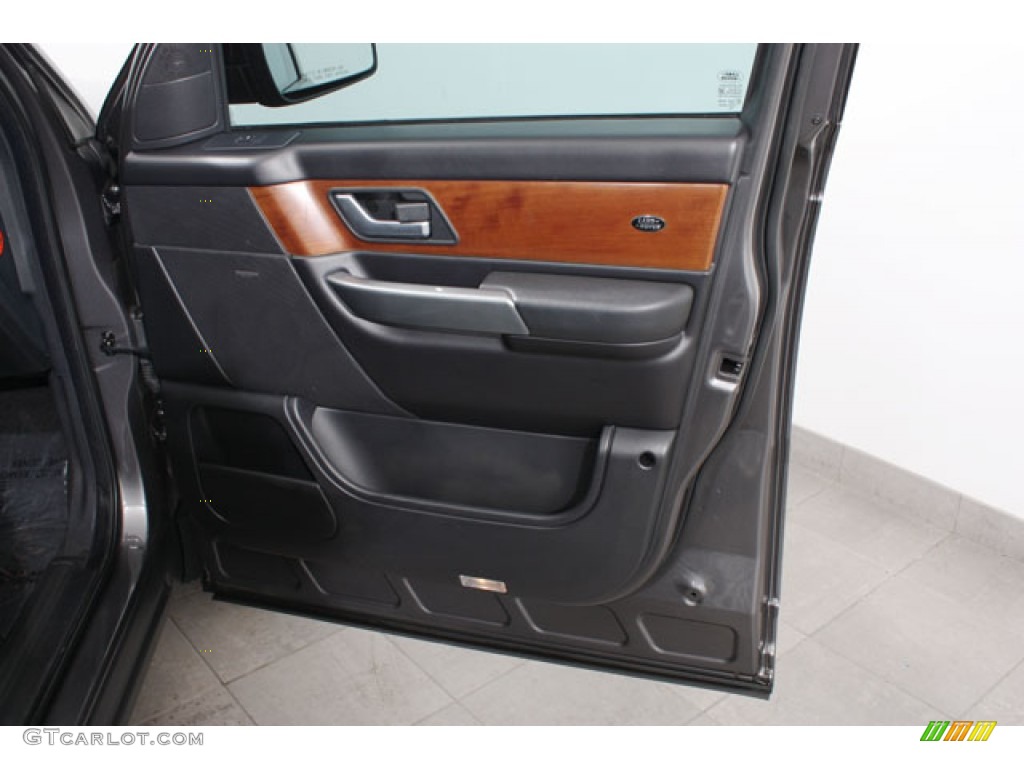 2006 Land Rover Range Rover Sport Supercharged Ebony Black Door Panel Photo #57162415