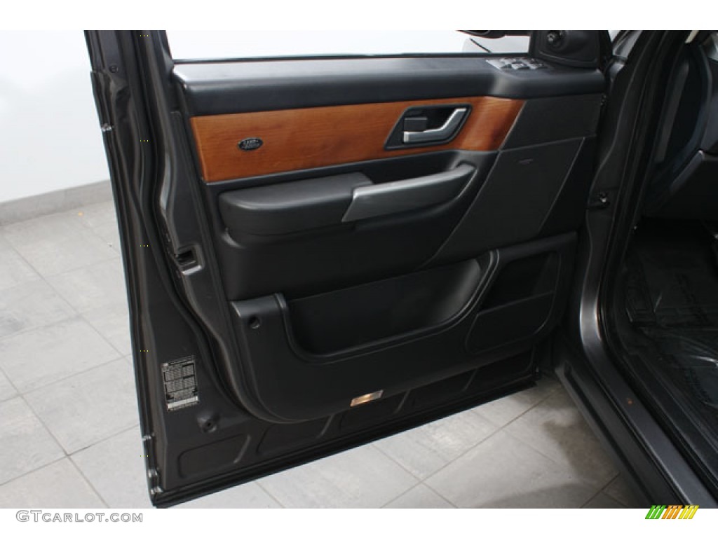 2006 Land Rover Range Rover Sport Supercharged Ebony Black Door Panel Photo #57162442