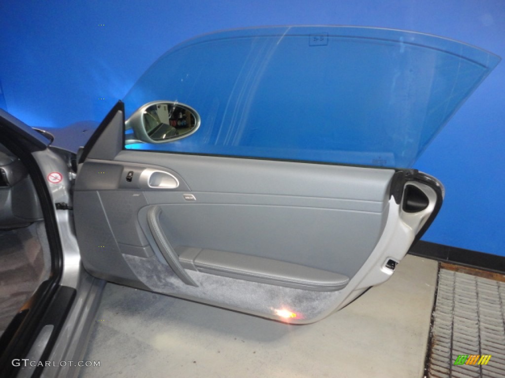 2009 Porsche 911 Carrera Cabriolet Stone Grey Door Panel Photo #57164050