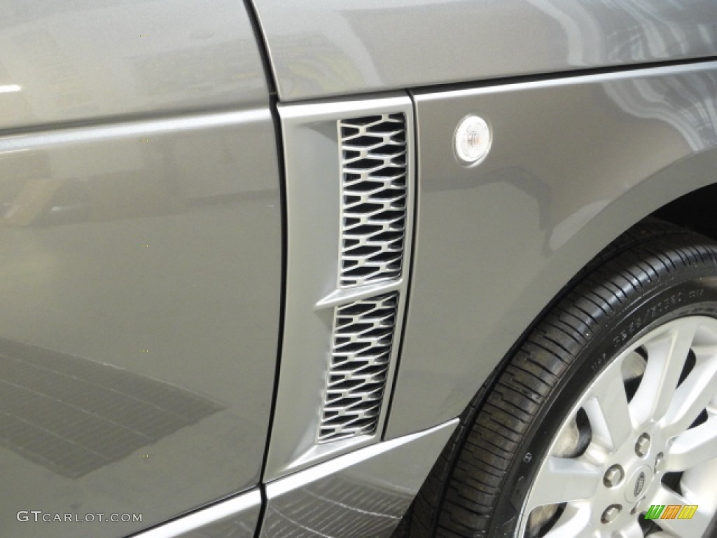 2008 Range Rover V8 Supercharged - Stornoway Grey Metallic / Jet Black photo #28