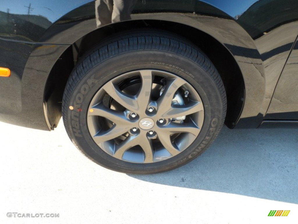 2012 Elantra GLS Touring - Black Noir Pearl / Beige photo #10