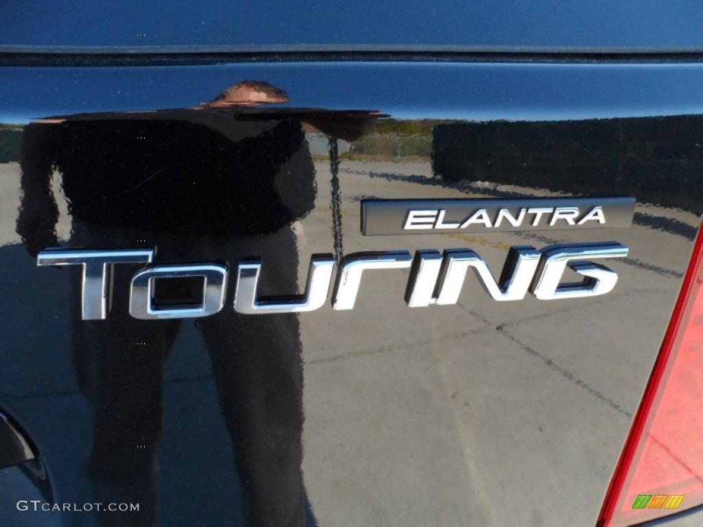 2012 Elantra GLS Touring - Black Noir Pearl / Beige photo #15