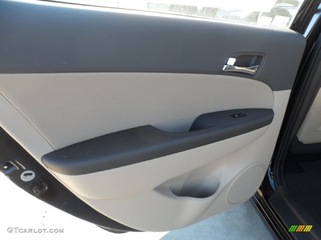2012 Elantra GLS Touring - Black Noir Pearl / Beige photo #20