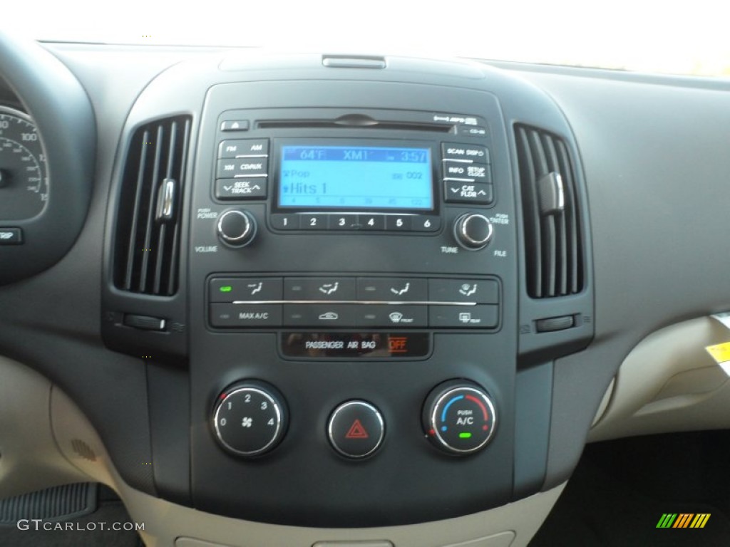 2012 Elantra GLS Touring - Black Noir Pearl / Beige photo #27