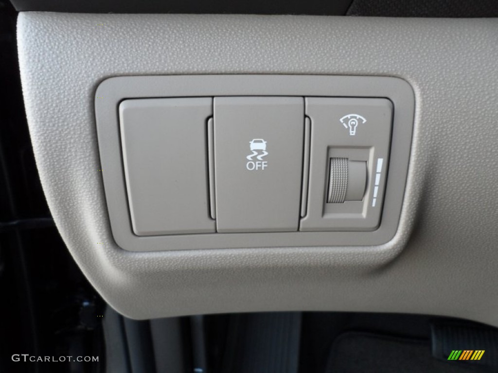 2012 Elantra GLS Touring - Black Noir Pearl / Beige photo #34