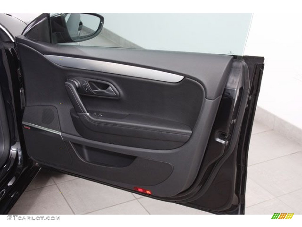 2009 Volkswagen CC VR6 4Motion Black Door Panel Photo #57167549