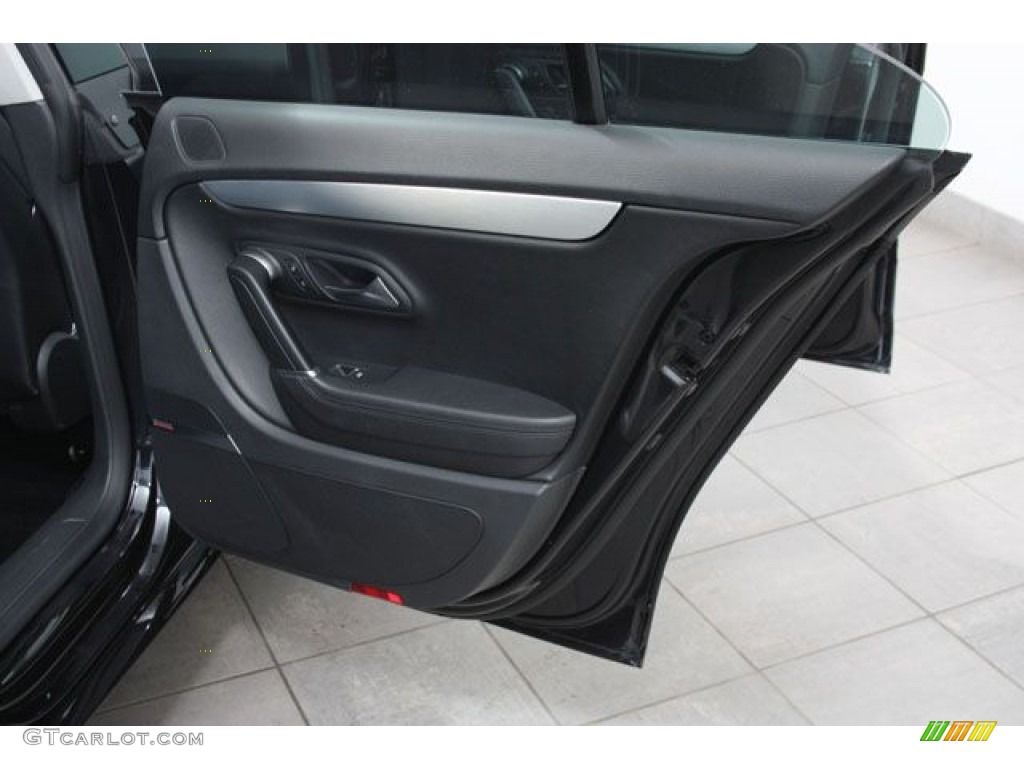 2009 Volkswagen CC VR6 4Motion Black Door Panel Photo #57167558