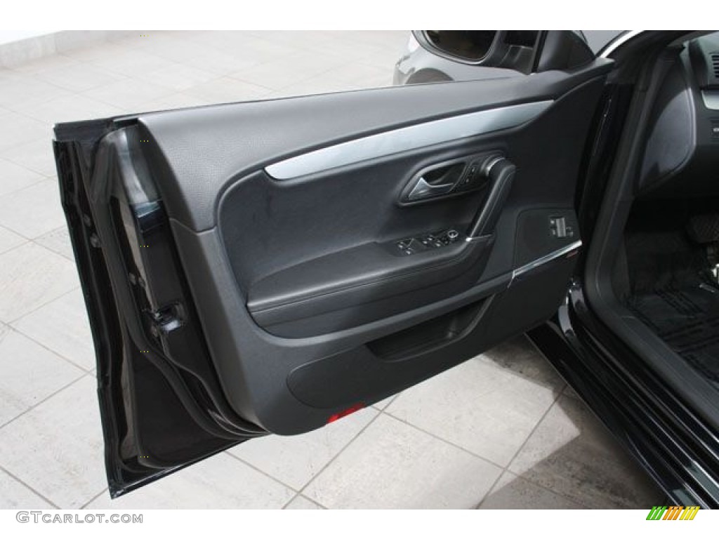 2009 Volkswagen CC VR6 4Motion Black Door Panel Photo #57167573