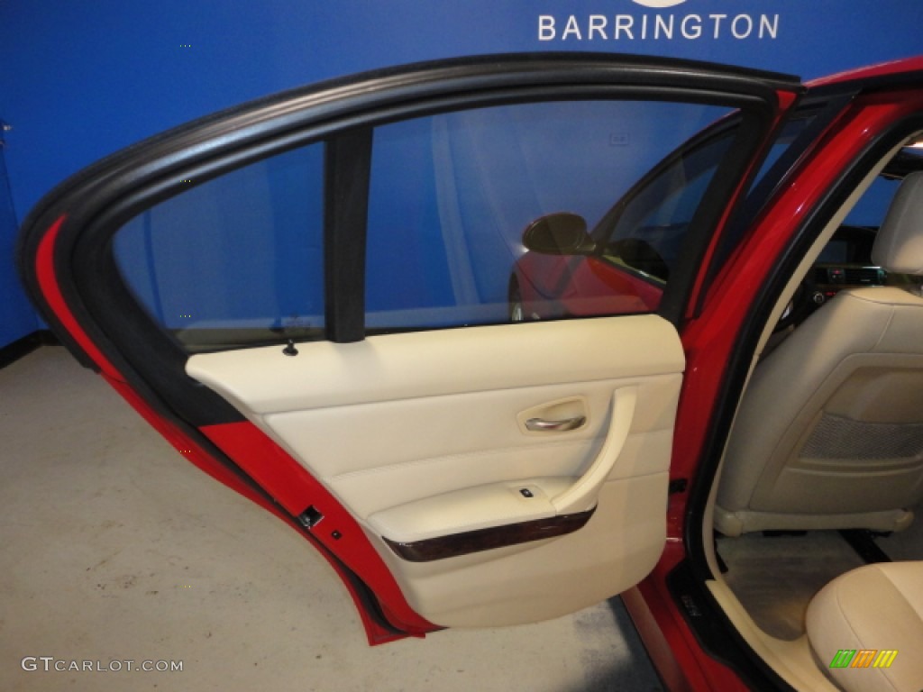 2007 3 Series 328xi Sedan - Crimson Red / Beige photo #16