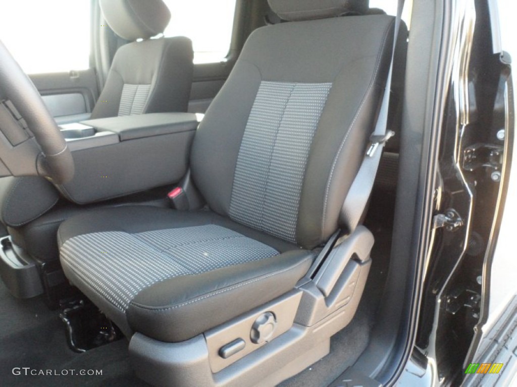 Black Interior 2012 Ford F150 XLT SuperCrew Photo #57171352