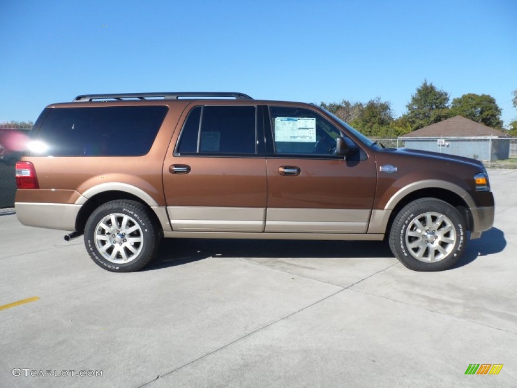 Golden Bronze Metallic 2012 Ford Expedition EL King Ranch 4x4 Exterior Photo #57171440