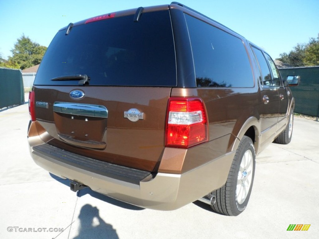 Golden Bronze Metallic 2012 Ford Expedition EL King Ranch 4x4 Exterior Photo #57171443