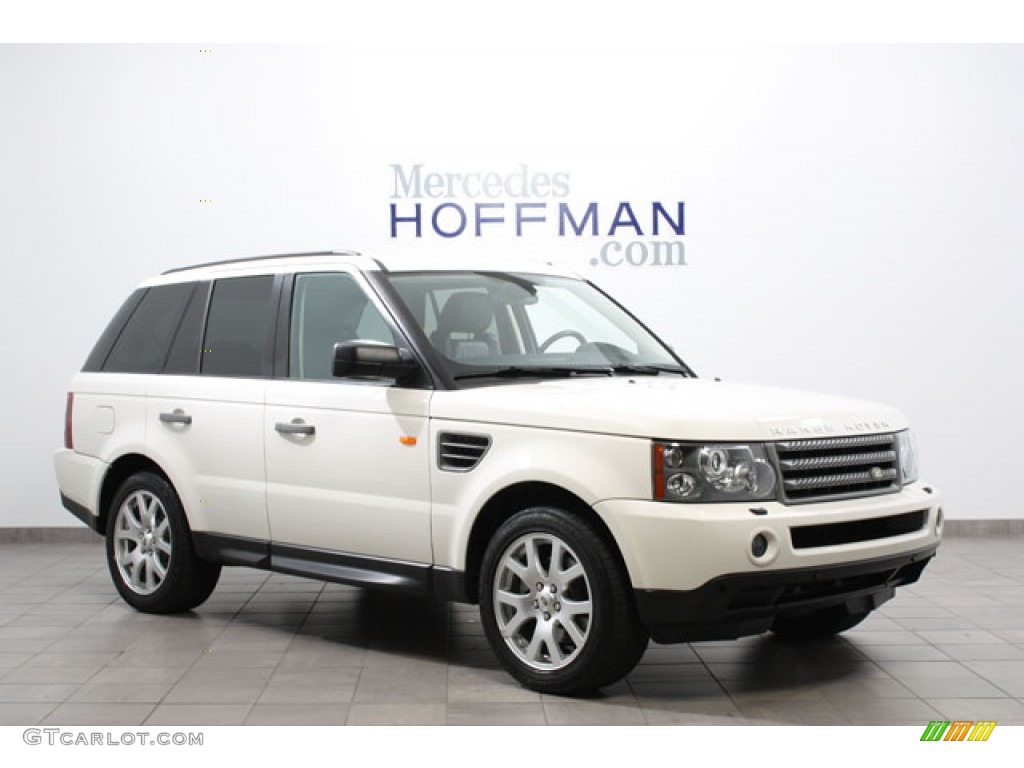 2008 Range Rover Sport HSE - Alaska White / Ebony Black photo #1