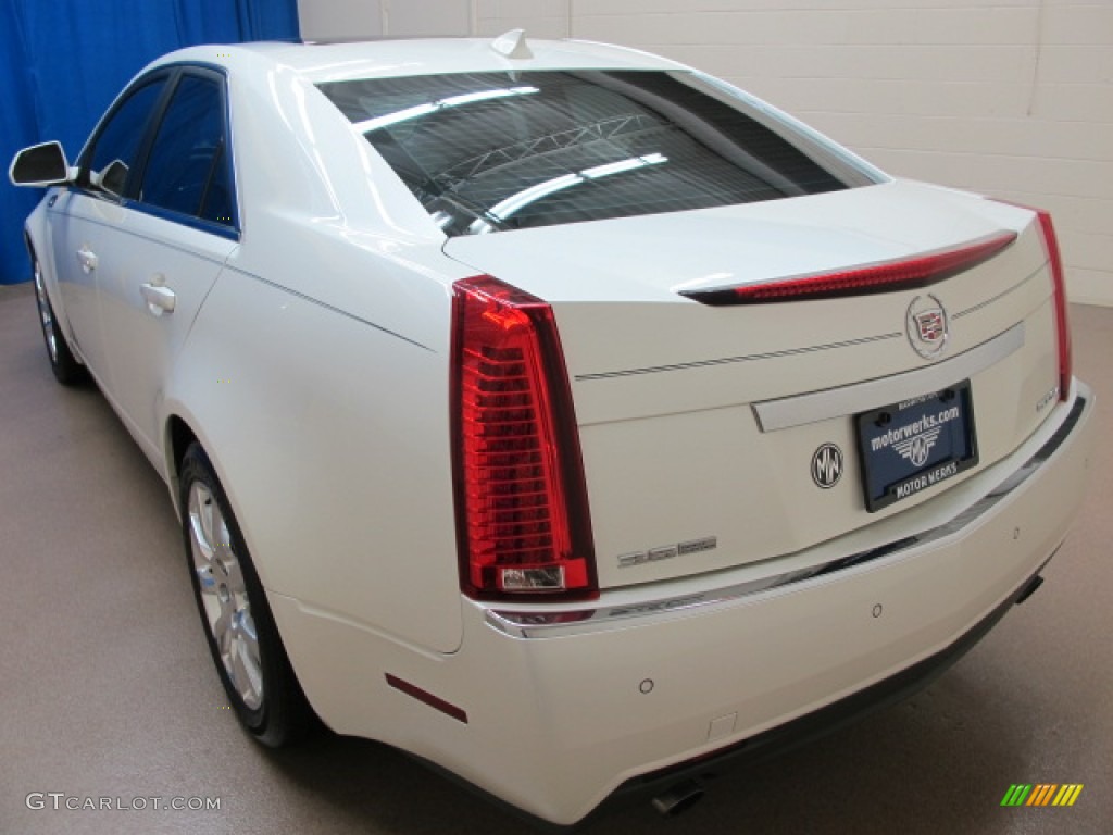 2009 CTS 4 AWD Sedan - White Diamond Tri-Coat / Light Titanium/Ebony photo #6