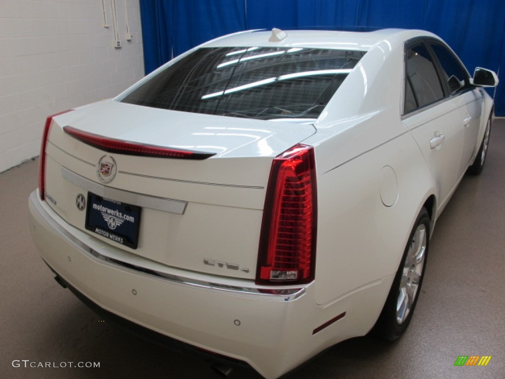 2009 CTS 4 AWD Sedan - White Diamond Tri-Coat / Light Titanium/Ebony photo #9