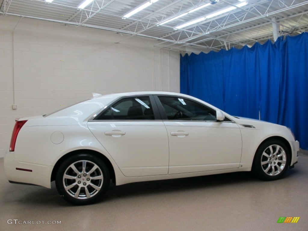 2009 CTS 4 AWD Sedan - White Diamond Tri-Coat / Light Titanium/Ebony photo #10