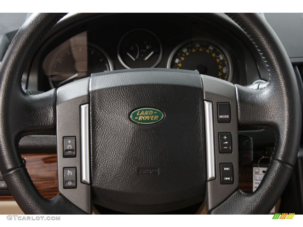 2009 Land Rover LR2 HSE Almond Steering Wheel Photo #57172529