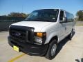 2012 Oxford White Ford E Series Van E350 XL Extended Passenger  photo #7