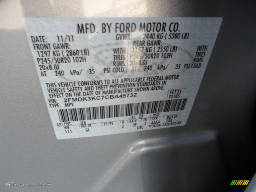 2012 Edge Color Code UX for Ingot Silver Metallic Photo #57173558