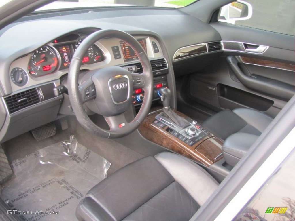 Black Interior 2008 Audi A6 3.2 quattro Sedan Photo #57174788