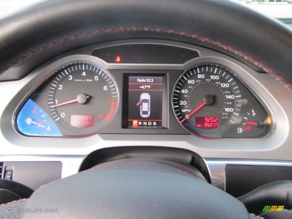 2008 Audi A6 3.2 quattro Sedan Gauges Photo #57174851