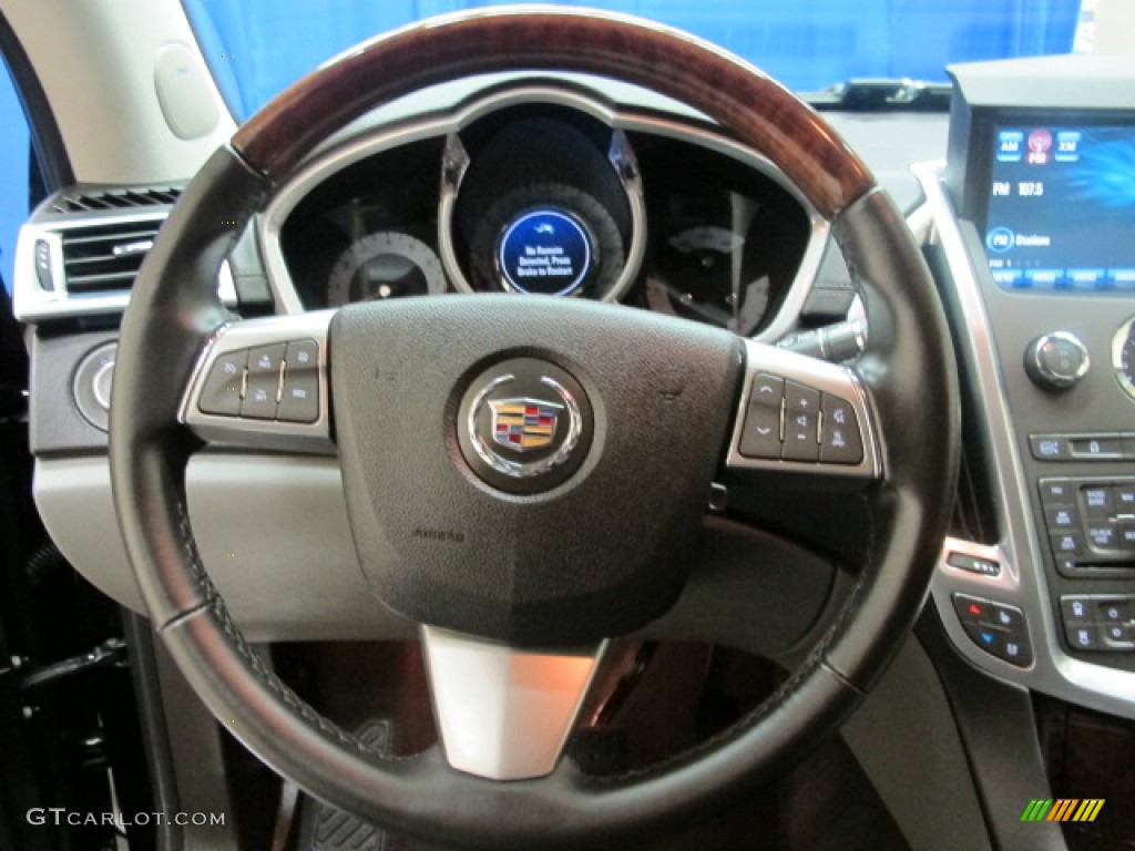 2011 Cadillac SRX 4 V6 AWD Ebony/Titanium Steering Wheel Photo #57174899