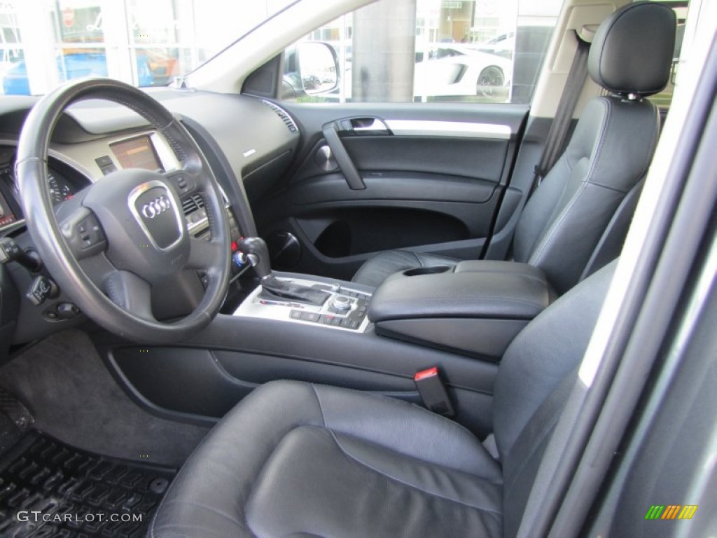 Black Interior 2008 Audi Q7 4.2 Premium quattro Photo #57175320
