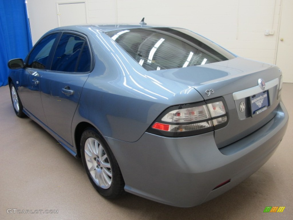 2010 9-3 2.0T Sport Sedan - Glacier Silver Metallic / Black photo #6