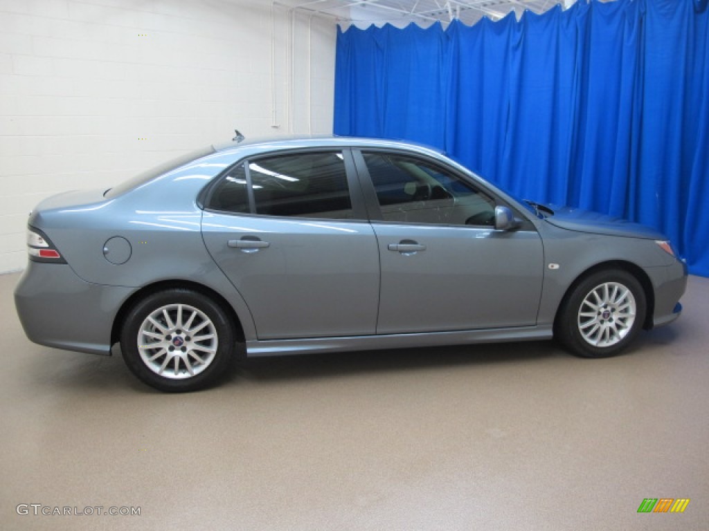 2010 9-3 2.0T Sport Sedan - Glacier Silver Metallic / Black photo #10
