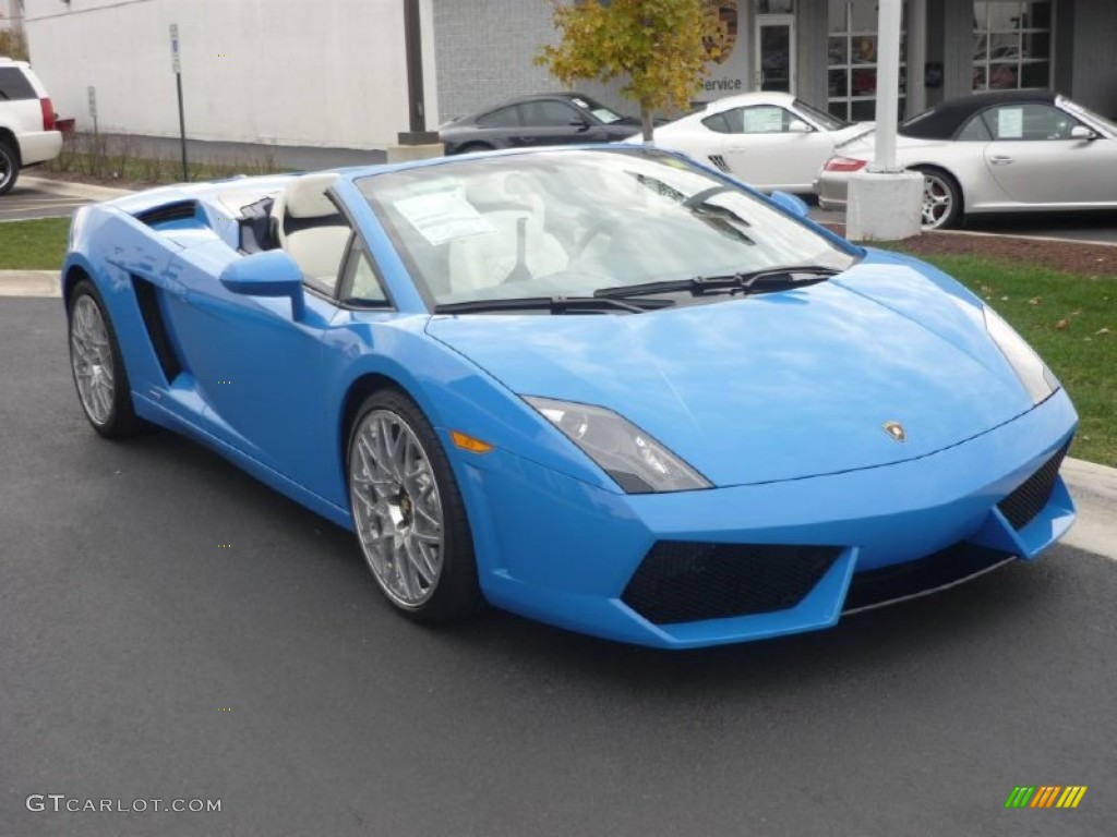 Blue Lemans 2010 Lamborghini Gallardo LP560-4 Spyder Exterior Photo #57176305