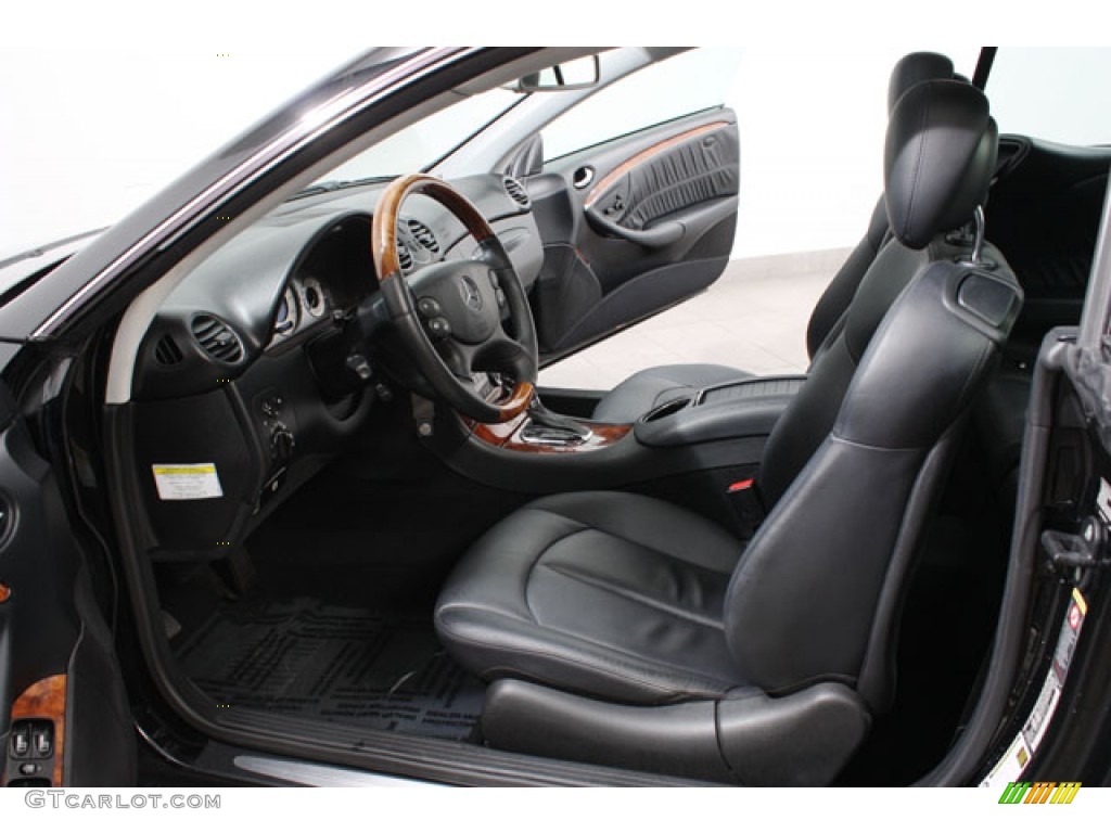 Black Interior 2006 Mercedes-Benz CLK 500 Coupe Photo #57176386