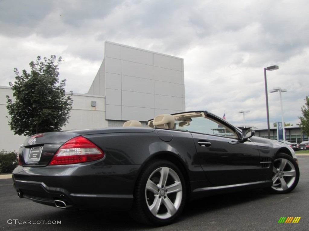 Steel Grey Metallic 2009 Mercedes-Benz SL 550 Roadster Exterior Photo #57176533