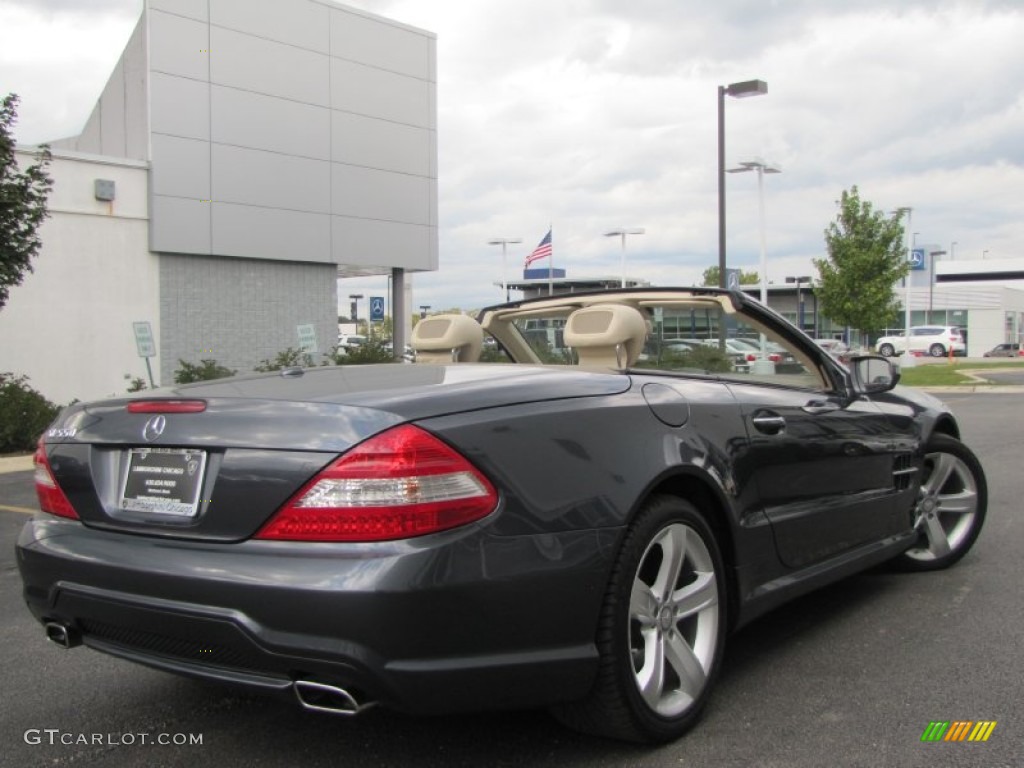 Steel Grey Metallic 2009 Mercedes-Benz SL 550 Roadster Exterior Photo #57176593