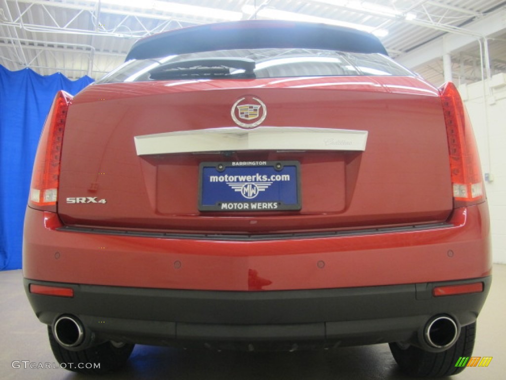 2011 SRX 4 V6 AWD - Crystal Red Tintcoat / Titanium/Ebony photo #8